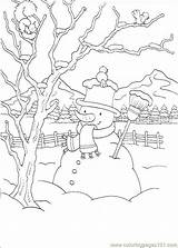 Coloring Christmas Tree Pages Snowman Coloringpages101 Standing Snow sketch template