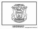Michigan Flag State Coloring Clipart Pages Logo Oct Clipground Flags Choose Board Visit University States Popular sketch template