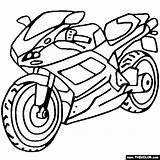 Coloring Ducati Sportbike Bike Dirt Pages Motocross Motorcycles Motorcycle sketch template