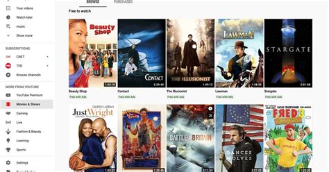 full movies    youtube cnet