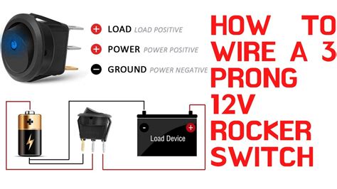 wiring rocker switch  light