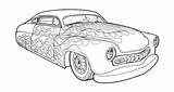 Coloring Coloriages Adulte Dibujos Coches Rockabilly Imprimable Renne Adultes Imprimables Atelier Gratuits sketch template