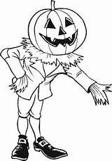 Coloring Scary Miedo Gratuit Assustador Faciles Epouvantail Pumpkin Skummel Ausdrucken Malvorlagen Fargelegge Pumpkins Websincloud Tegning Mal Jogo Tegninger sketch template