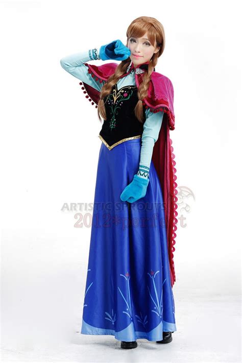 2016 custom made 6 pieces adult elsa anna cosplay costumes