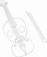 Coloring Violin Pages Comments sketch template