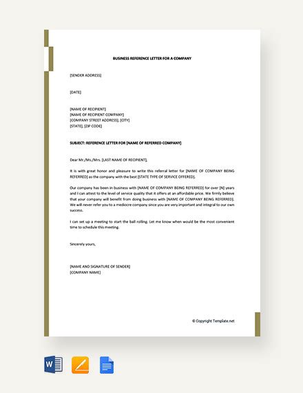 business letter  recommendation  onvacationswallcom