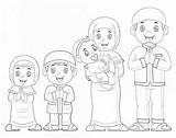 Keluarga Mewarnai Kartun Orang Hitam Putih Warnanya Lengkap Islami Marimewarnai Muslimah Berpeci Sumber Kekinian Mewarnaigambar Gaya Tren Spesial sketch template