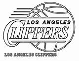 Coloring Clippers Los Angeles Nba Pages Basketball Print Lakers La Clipart Sheets Para Preschool Kids Cliparts Library Da Popular sketch template