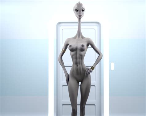 rule 34 3d alien alien girl athletic female black eyes breasts