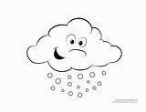 Weather Coloring Pages Preschool Cloud Kids Popular Templates sketch template