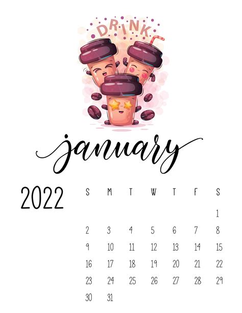 printable january calendar   knfulk plant calendar