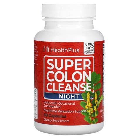 health plus super colon cleanse night 60 capsules