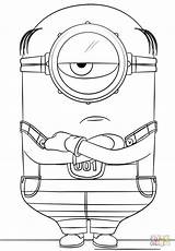 Coloring Minions sketch template