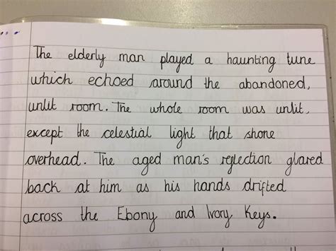 middle park primary school year  writing