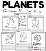 Cursive Planets Handwriting Superstarworksheets Practice sketch template