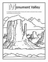Coloring Sedona Valley Monument Pages Kids Designlooter Arizona Sheets 62kb 305px sketch template