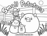 Coloring Potatoes Small Pages Little Farm Airplane Productions Artwork Property sketch template