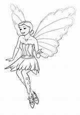 Fada Borboleta Fata Farfalla Schmetterling Mariposa Amiga Lendo Colorkid Tudodesenhos sketch template