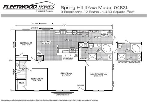 fleetwood mobile home floor plan  home plans design