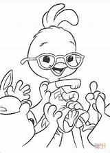 Coloring Chicken Little Pages Printable Winner sketch template