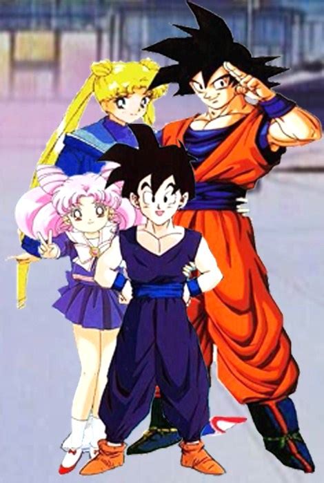 goku and usagi gohan and chibiusa by dbzandsm on deviantart