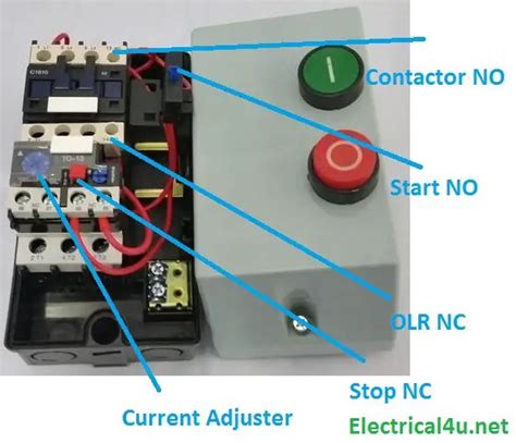 hp motor starter typical wiring diagram  shane wired
