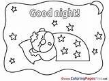 Night Good Coloring Pages Sheets Pillow Quilting Color Sheet Stars Title Drawing Cards sketch template