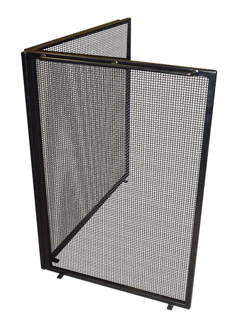 fireplace screens  wrought iron  mesh