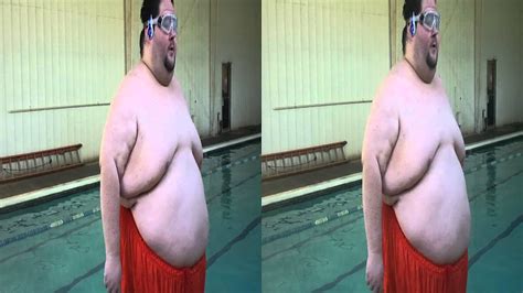3d fat man jumping in pool youtube