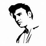 Elvis Presley Coloring Pages Stencil Silhouette Drawing Stencils Line Printable Freestencilgallery Color Print Getdrawings Painting Getcolorings Wall sketch template