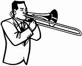 Trombone Player Music Vinyl Sideman Decals Customize Sticker Line Rules Jazz Beevault Signspecialist sketch template