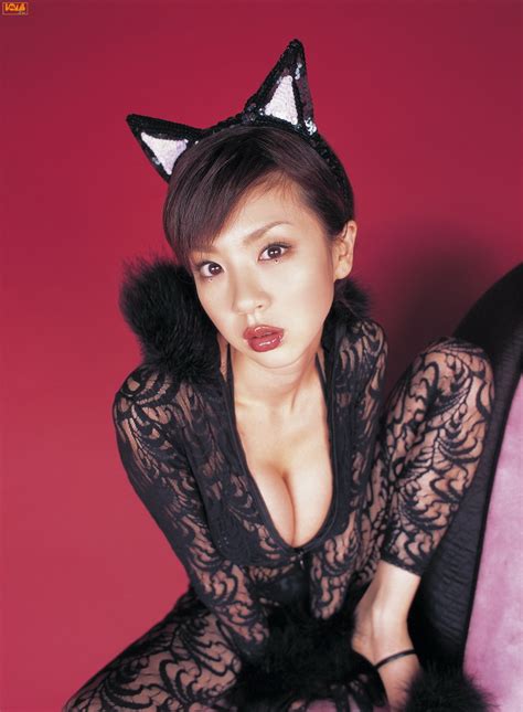 Sanokjiji Sexy Aki Hoshino Cat Ears And Body Stockings
