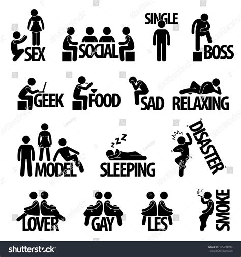 Man People Person Sex Social Group Stock Vector 135094994