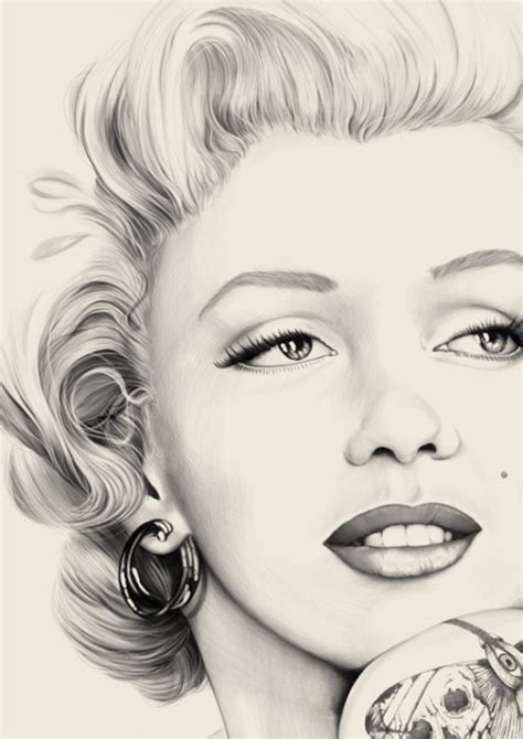 Marilyn Monroe Portrait Drawing At Getdrawings Free Download