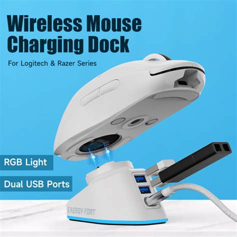 wireless mouse charger  logitech  pro  superlight   lightspeed gpw  razer deathadder