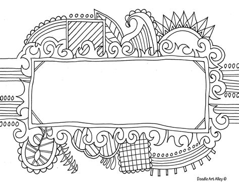 templates coloring pages doodle art alley
