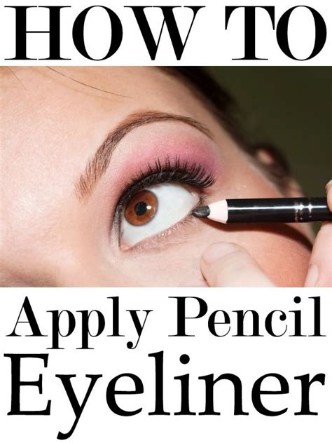 how to apply pencil eyeliner pencil eyeliner beauty