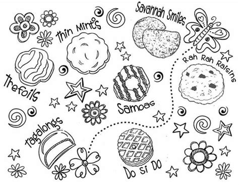 gs cookie coloring sheet daisy girl scouts girl scouts daisy girl