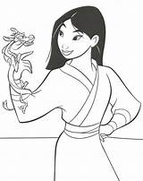 Mulan Coloring Pages Kids Color Printable Disney Dragon Chinese Print Justcolor sketch template