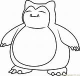 Snorlax Pokémon Coloringpages101 sketch template