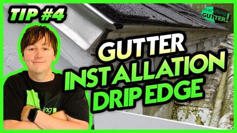 gutter installation tip drip edge youtube