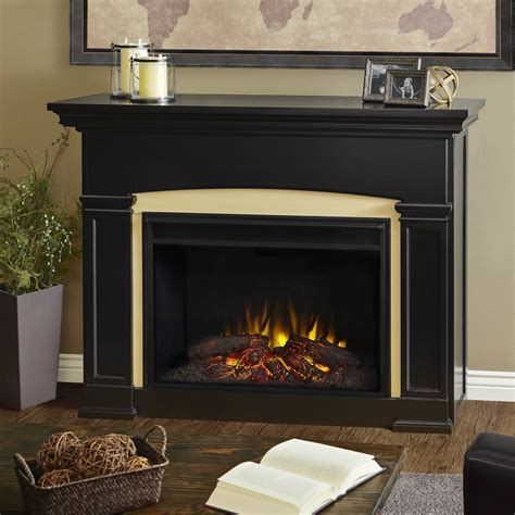 holbrook grand black electric fireplace