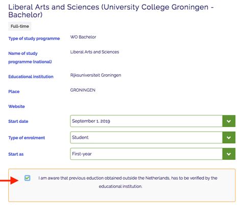 application process application university college groningen rijksuniversiteit groningen