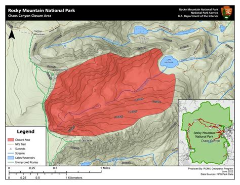 rocky mountain national park closes chaos canyon due  rock  loveland reporter herald