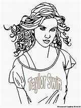 Taylor Coloring Pages Swift Printable Color Print Getcolorings Getdrawings sketch template