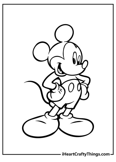 classic mickey mouse coloring pages