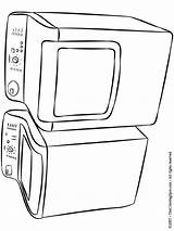 Dryer Washer Coloring Pages Cooking Ware Adult Colouring Stoves Books Print sketch template