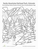 Columbine Mountains sketch template