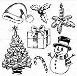 Christmas Drawing Drawings Festival Draw Items Bing Happy Wishes новый год sketch template
