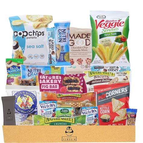 amazoncom healthy snacks care package  count variety snack pack assortment  nuts bars